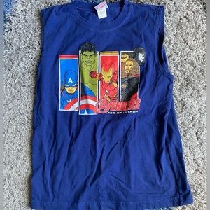 Marvel Avengers Tank Top Boys Size 16